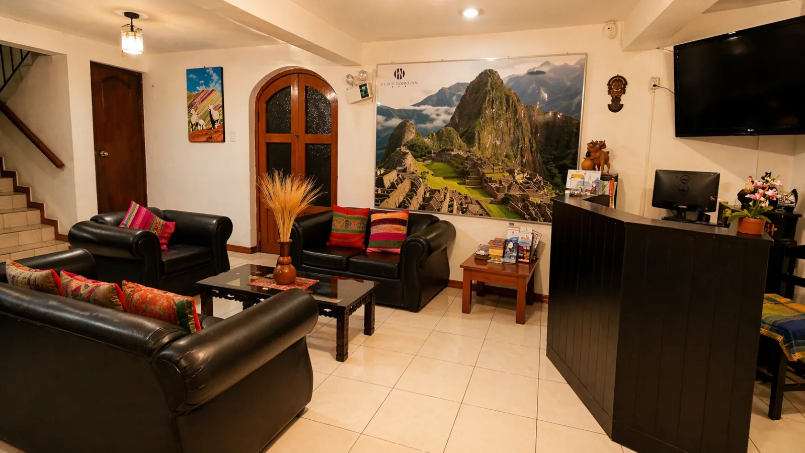 Recepción del hostal